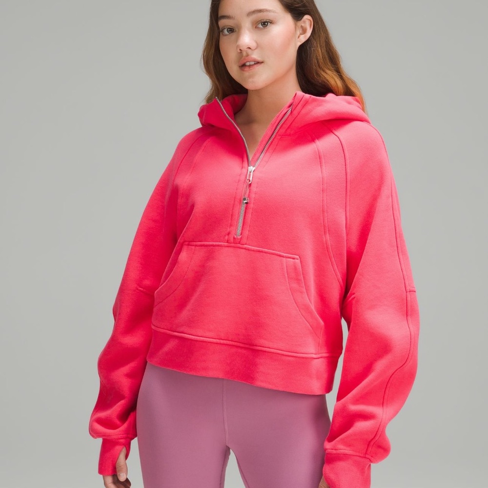 Lululemon BNWT Oversized Scuba Half Zip Hoodie LIp Gloss Size XS/S